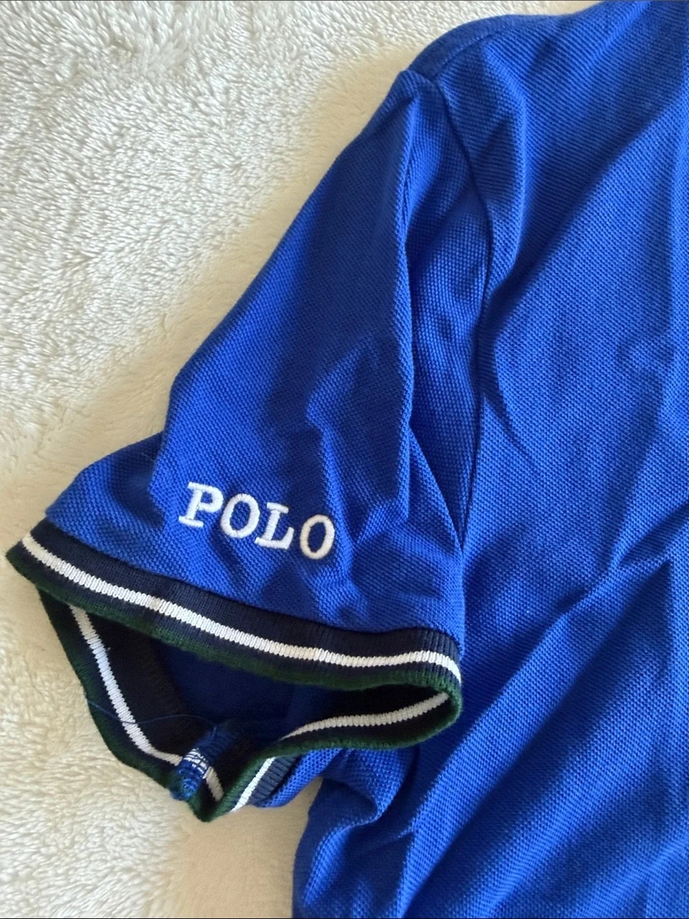 Polo by Ralph Lauren Royal Blue Short-Sleeve Polo with Contrast Trim